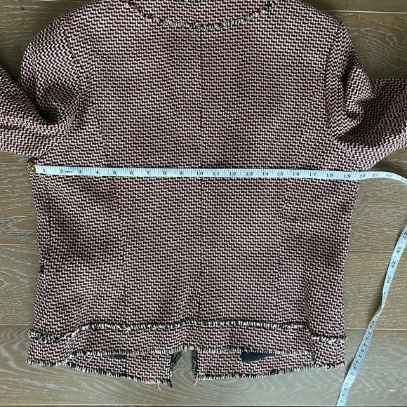 Classiques Entier Woven Tweed Blazer | Orange | L - Picture 9 of 9